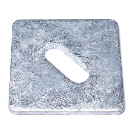 Midwest Fastener Square Washer, Fits Bolt Size 1/2 in , Steel Galvanized Finish, 16 PK 53288